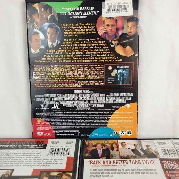 Ocean's Eleven, 12, 13 DVD Movie Bundle - Picture 6 of 8